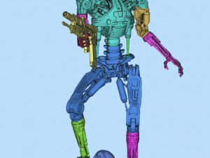 T-800 Terminator 2 Judgment Day V2 High Detal 3D Print Model