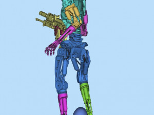 T-800 Terminator 2 Judgment Day V2 High Detal 3D Print Model