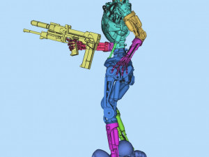 T-800 Terminator 2 Judgment Day V2 High Detal 3D Print Model
