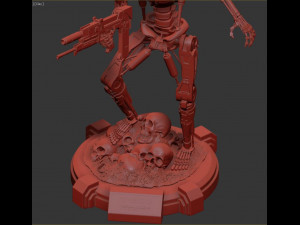 T-800 Terminator 2 Judgment Day V2 High Detal 3D Print Model