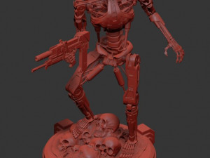 T-800 Terminator 2 Judgment Day V2 High Detal 3D Print Model