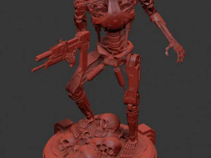 T-800 Terminator 2 Judgment Day V2 High Detal 3D Print Model