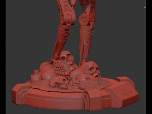 T-800 Terminator 2 Judgment Day V2 High Detal 3D Print Model