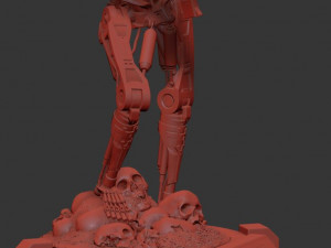 T-800 Terminator 2 Judgment Day V2 High Detal 3D Print Model