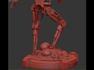T-800 Terminator 2 Judgment Day V2 High Detal 3D Print Model