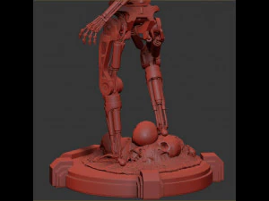T-800 Terminator 2 Judgment Day V2 High Detal 3D Print Model