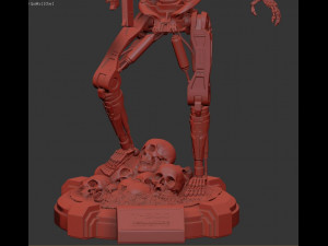T-800 Terminator 2 Judgment Day V2 High Detal 3D Print Model