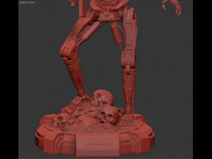 T-800 Terminator 2 Judgment Day V2 High Detal 3D Print Model