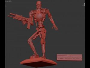 T-800 Terminator 2 Judgment Day V2 High Detal 3D Print Model