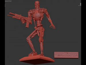 T-800 Terminator 2 Judgment Day V2 High Detal 3D Print Model