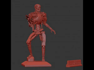 T-800 Terminator 2 Judgment Day V2 High Detal 3D Print Model