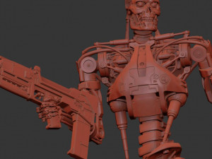 T-800 Terminator 2 Judgment Day V2 High Detal 3D Print Model