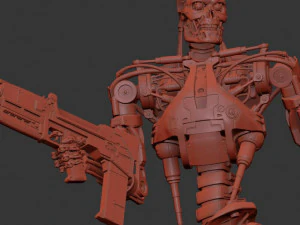 T-800 Terminator 2 Judgment Day V2 Alto detalle Modelo de impresión 3D