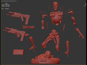 T-800 Terminator 2 Judgment Day V2 3D Print Model