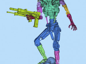 T-800 Terminator 2 Judgment Day V2 3D Print Model