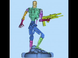 T-800 Terminator 2 Judgment Day V2 3D Print Model