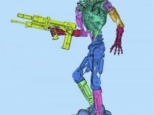 T-800 Terminator 2 Judgment Day V2 3D Print Model