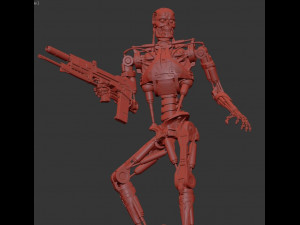 T-800 Terminator 2 Judgment Day V2 3D Print Model