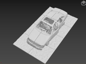 Burnt Down Car N1 Terminator 2 Judgment Day 3D Baskı Modeli