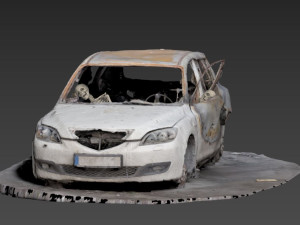 Burnt Down Car N2 Terminator 2 Judgment Modelo de Impressão 3D
