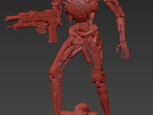 T-800 Terminator 2 Judgment Day V1 High Detal 3D Print Model