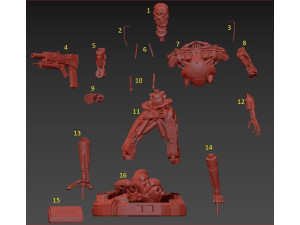 T-800 Terminator 2 Judgment Day V1 High Detal 3D Print Model