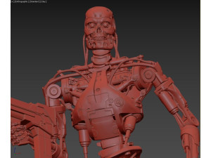 T-800 Terminator 2 Judgment Day V1 High Detal 3D Print Model
