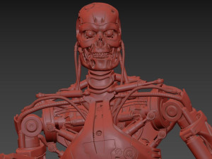 T-800 Terminator 2 Judgment Day V1 High Detal 3D Print Model