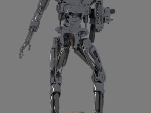 T-800 Terminator 2 Judgment Day V1 High Detal 3D Print Model