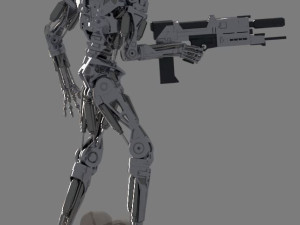 T-800 Terminator 2 Judgment Day V1 High Detal 3D Print Model