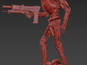 T-800 Terminator 2 Judgment Day V1 High Detal 3D Print Model