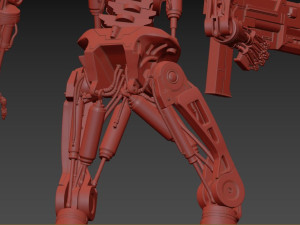 T-800 Terminator 2 Judgment Day V1 High Detal 3D Print Model