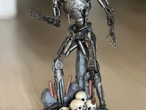 T-800 Terminator 2 Judgment Day V1 High Detal 3D Print Model