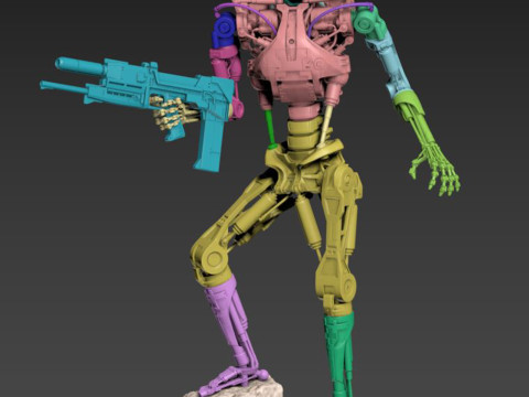 T-800 Terminator 2 Judgment Day V3 3D 프린트 모델