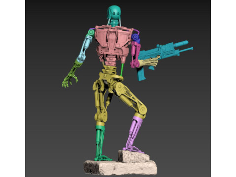T-800 Terminator 2 Judgment Day V3 3D 프린트 모델