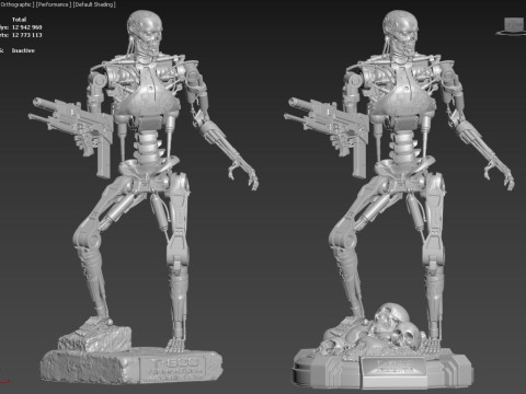 T-800 Terminator 2 Judgment Day V3 3D 프린트 모델