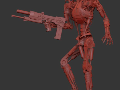 T-800 Terminator 2 Judgment Day V3 3D 프린트 모델