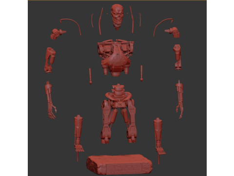 T-800 Terminator V2 Modelo de Impressão 3D