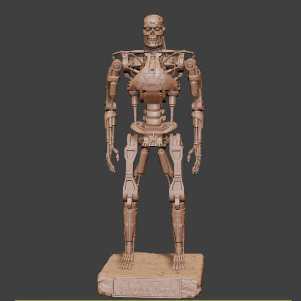 T-800 Terminator V2 Modelo de Impressão 3D .c4d .max .obj .3ds .fbx .stl .blend 