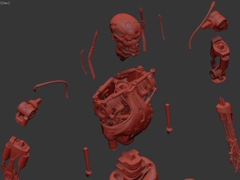 T-800 Terminator V2 Modelo de Impressão 3D
