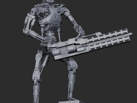 O TERMINADOR T-800 V2 Modelo de Impressão 3D