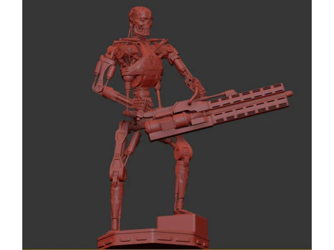 O TERMINADOR T-800 V2 Modelo de Impressão 3D