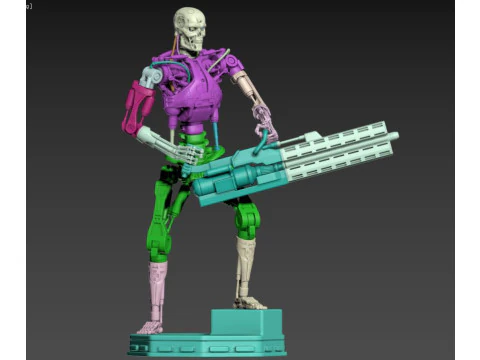 O TERMINADOR T-800 V2 Modelo de Impressão 3D
