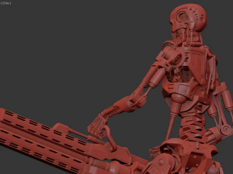 O TERMINADOR T-800 V2 Modelo de Impressão 3D