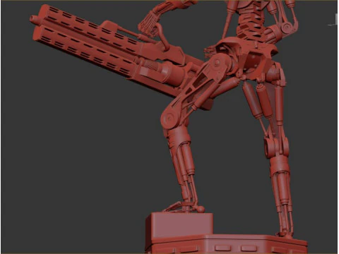 O TERMINADOR T-800 V2 Modelo de Impressão 3D