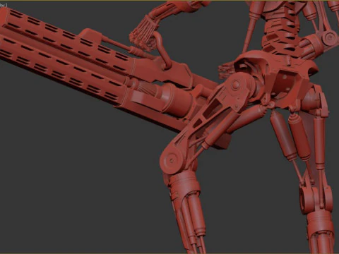 O TERMINADOR T-800 V2 Modelo de Impressão 3D