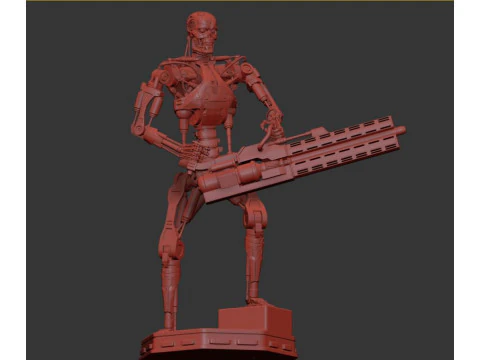 O TERMINADOR T-800 V2 Modelo de Impressão 3D