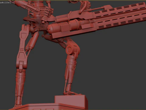 O TERMINADOR T-800 V2 Modelo de Impressão 3D