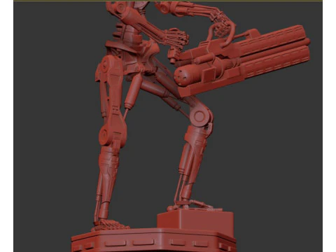 O TERMINADOR T-800 V2 Modelo de Impressão 3D