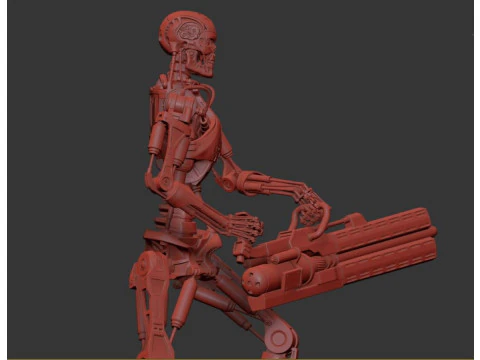 O TERMINADOR T-800 V2 Modelo de Impressão 3D